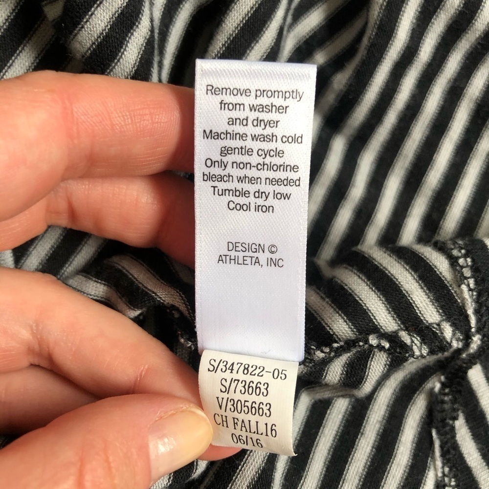 Athleta Crossroad Striped High Neck Modal Tank Top - Picture 9 of 10